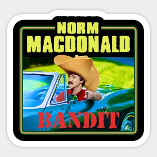 NORM MACDONALD CLASSIC CAR BANDIT Sticker